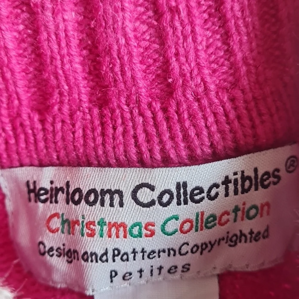 Christmas Ugly Pink Snowman Embellished Sweater Medium - Picture 13 of 14